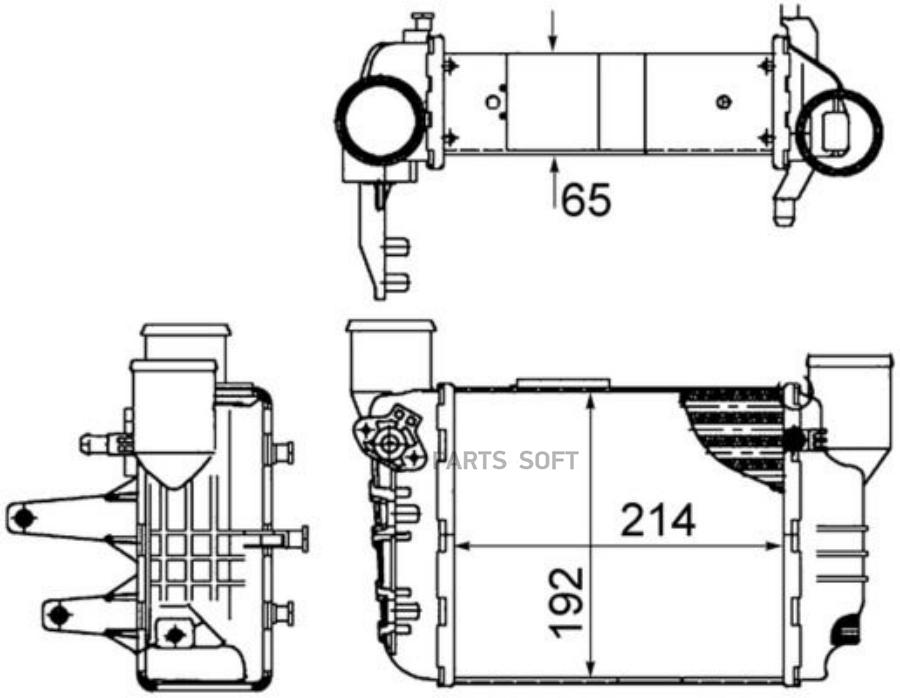 

Интеркулер Mahle/Knecht ci422000s