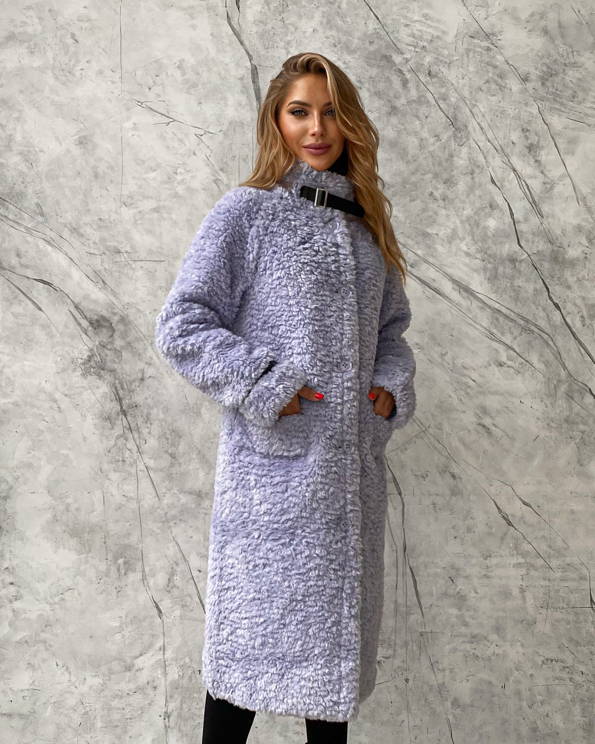 

Шуба женская La Divina dress 3 фиолетовая 36 EU, Фиолетовый, 3