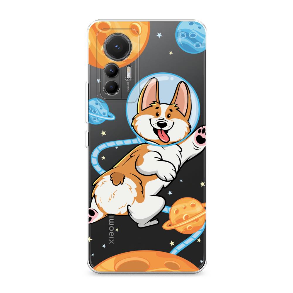 

Чехол на Xiaomi 12 Lite "Корги-космонавт", Голубой;бежевый;белый, 315050-1