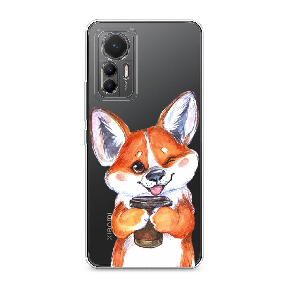 

Чехол на Xiaomi 12 Lite "Корги с кофе", Оранжевый;белый, 315050-4