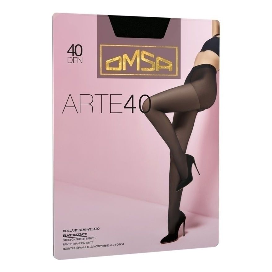 

Колготки женские Omsa Arte черные 2, Черный, Arte