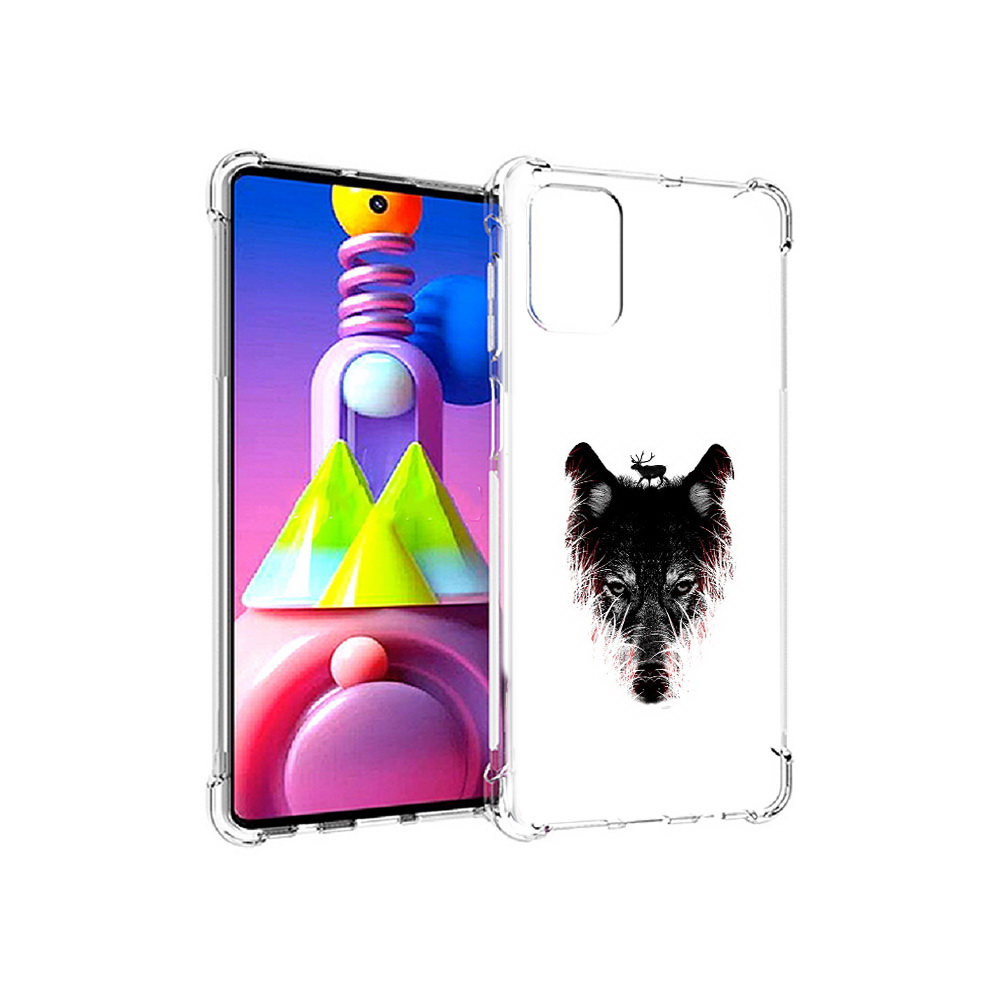 Чехол MyPads Tocco для Samsung Galaxy M51 волк в траве (PT156838.490.267)