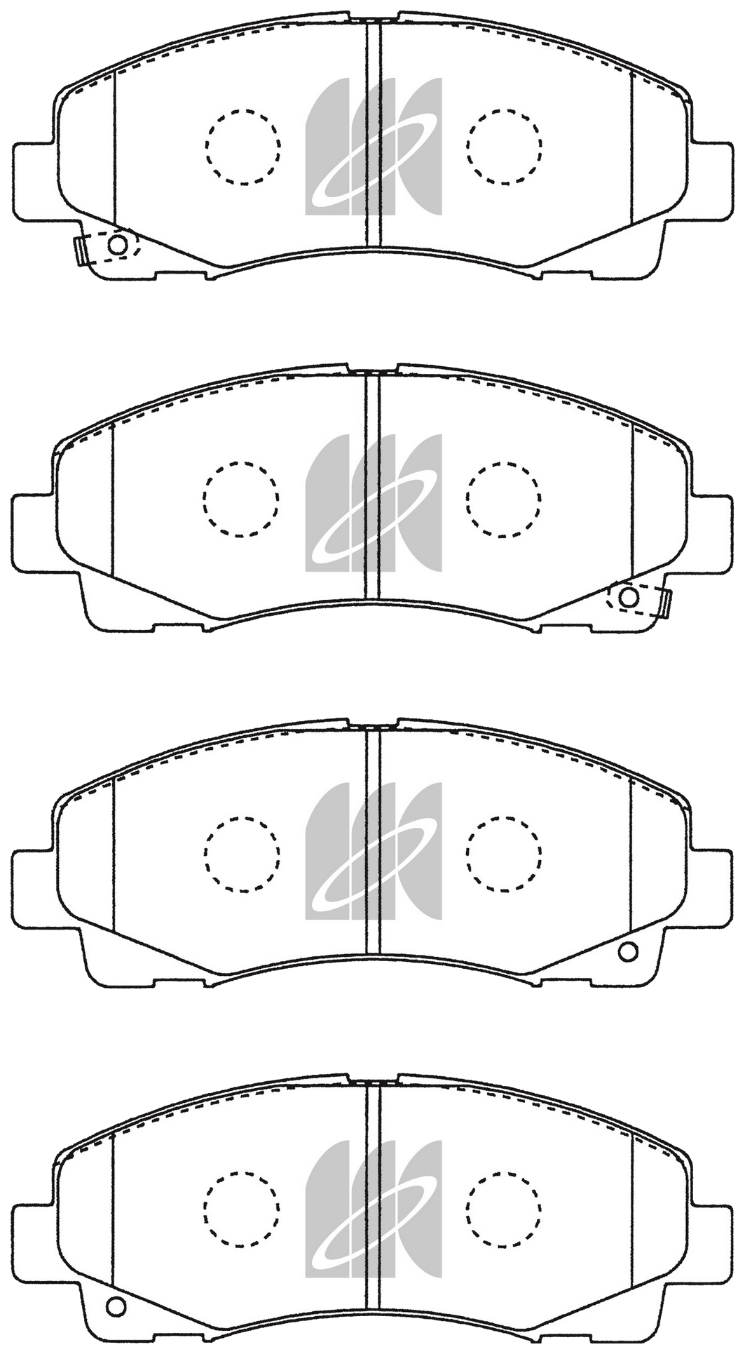 

Колодки дисковые передние Acura TL 09>, Honda Ridqeline 06-11> D5206M