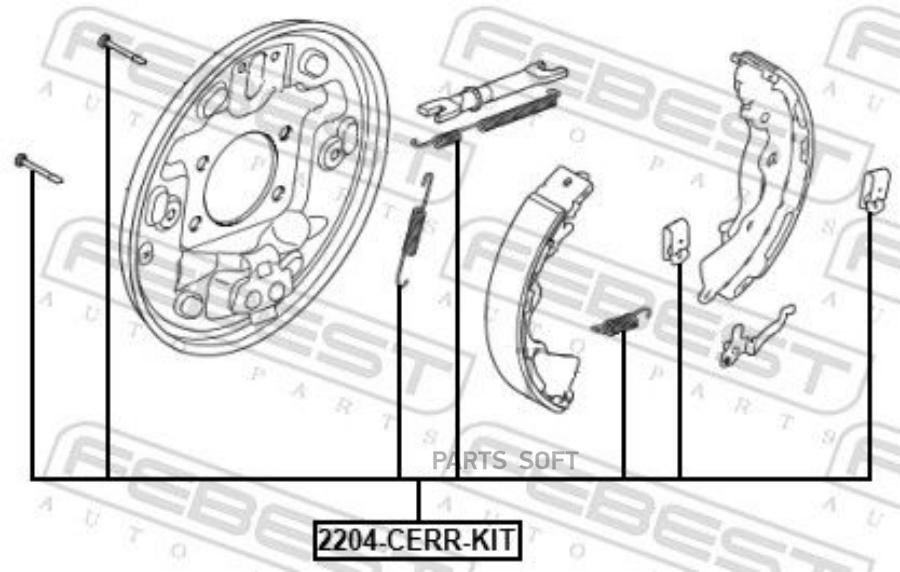 

Монтажный Комплект Febest 2204CERRKIT