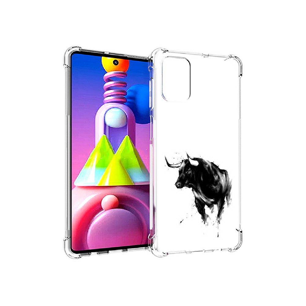 

Чехол MyPads Tocco для Samsung Galaxy M51 бык (PT156838.490.254), Прозрачный, Tocco