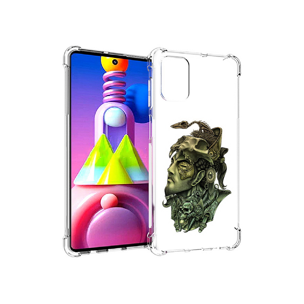 

Чехол MyPads Tocco для Samsung Galaxy M51 бронзовый воин (PT156838.490.248), Прозрачный, Tocco