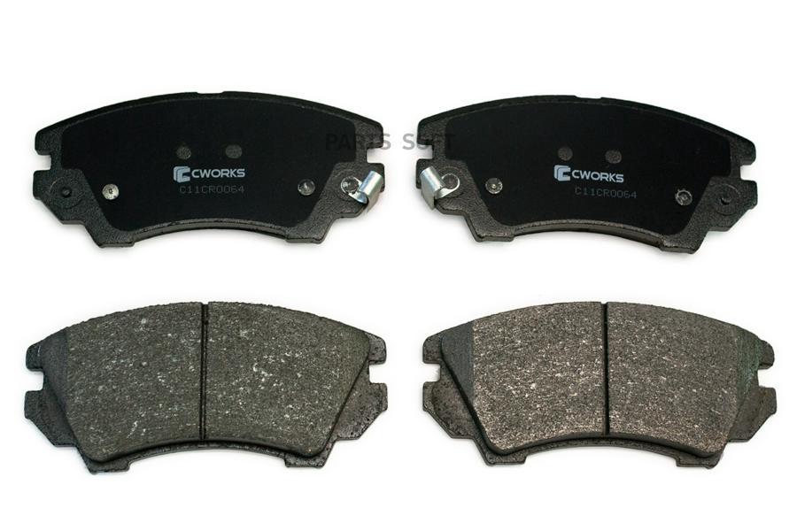 

Тормозные Колодки Передние (Low Metallic) Cworks C11cr0064 CWORKS C11CR0064