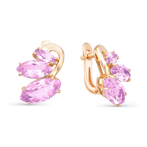 

Серьги из красного золота Magic Stones 02-1-641-02, аметист, 02-1-641-02