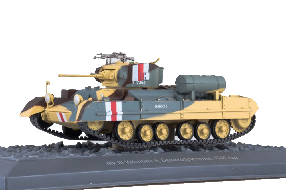 

Модель коллекционная ALTAYA Tank panzer valentine ii mk iii. 1941 / танк валентайн 2 mk 3, Разноцветный