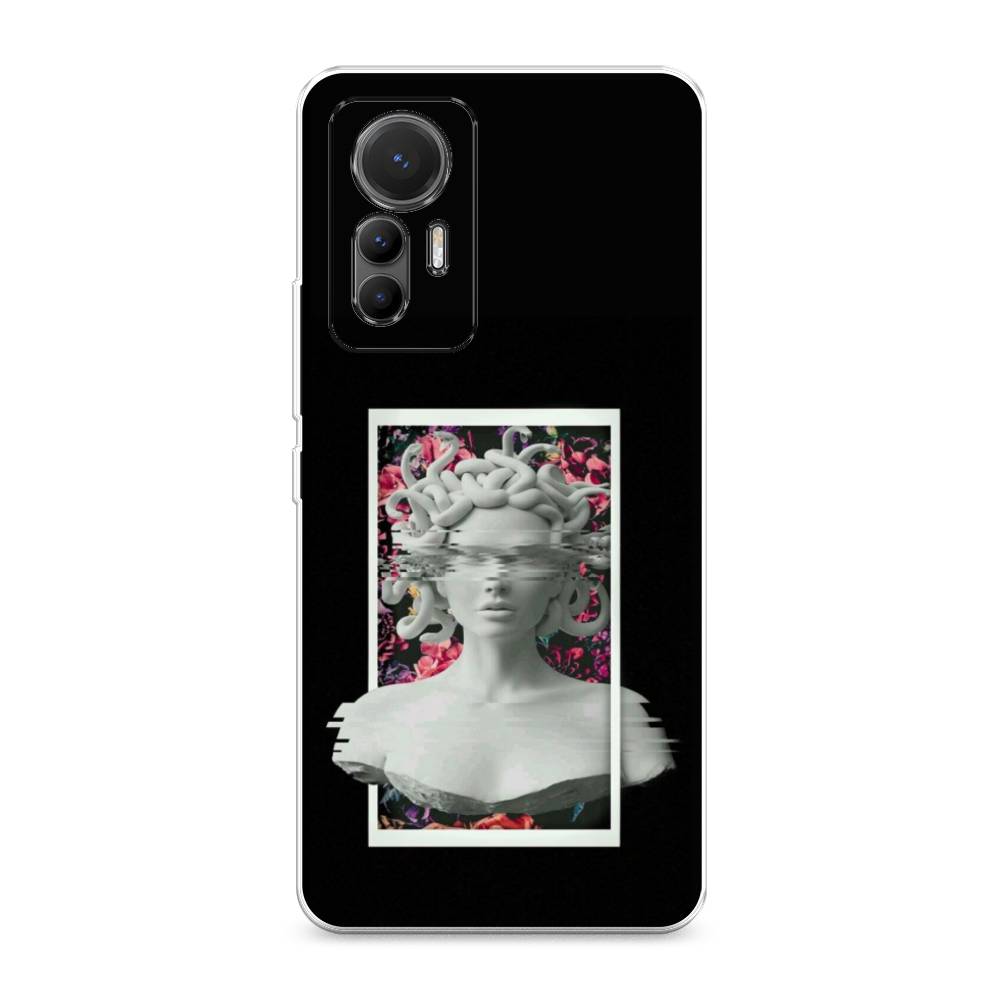 

Чехол на Xiaomi 12 Lite "Web Punk Медуза Горгона", Черный;серый, 315050-6