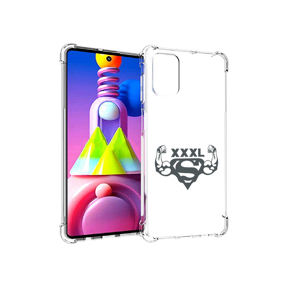Чехол MyPads Tocco для Samsung Galaxy M51 бодибилдинг супермен (PT156838.490.237)