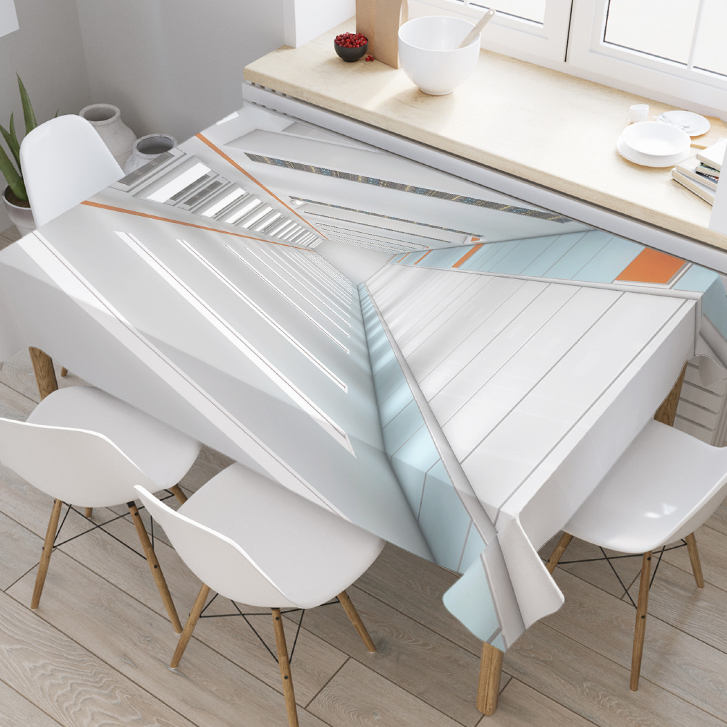 

Скатерть прямоугольная JoyArty "Космический дворец" из оксфорда, 120x145 см, Серый, Космический дворец