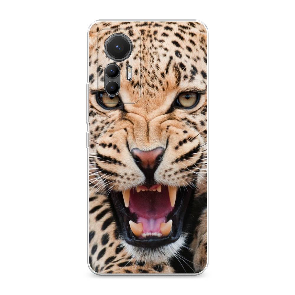 

Чехол на Xiaomi 12 Lite "Леопард 3d", Бежевый;черный, 315050-6