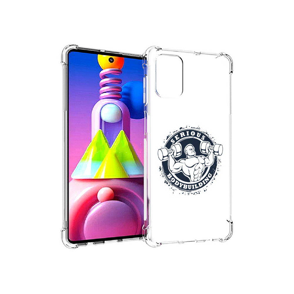 

Чехол MyPads Tocco для Samsung Galaxy M51 бодибилдинг воля к победе (PT156838.490.231), Прозрачный, Tocco