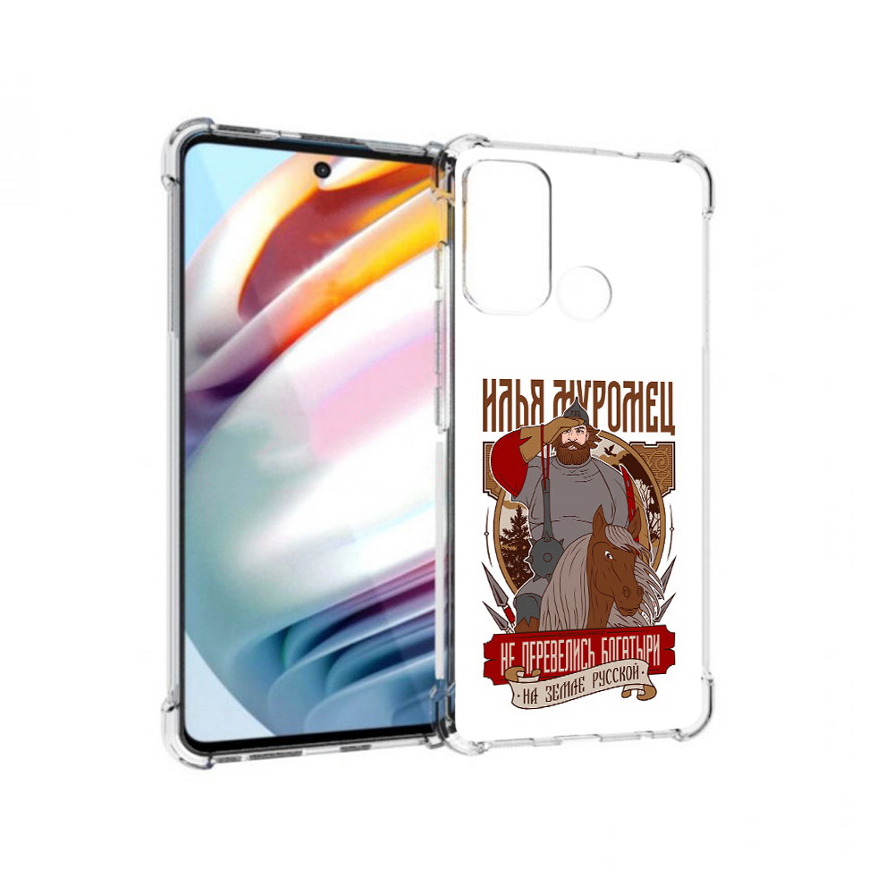

Чехол MyPads Tocco для Motorola Moto G60 Илья Муромец (PT227068.360.92), Прозрачный, Tocco
