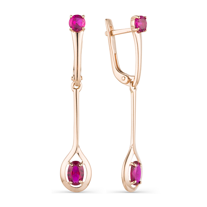 

Серьги из красного золота BOLSHAKOFF 2-727, аметист, 2-727
