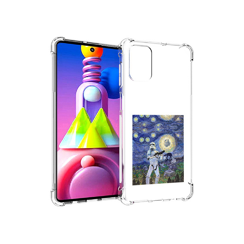 

Чехол MyPads Tocco для Samsung Galaxy M51 star wars звездная ночь (PT156838.490.23), Прозрачный, Tocco
