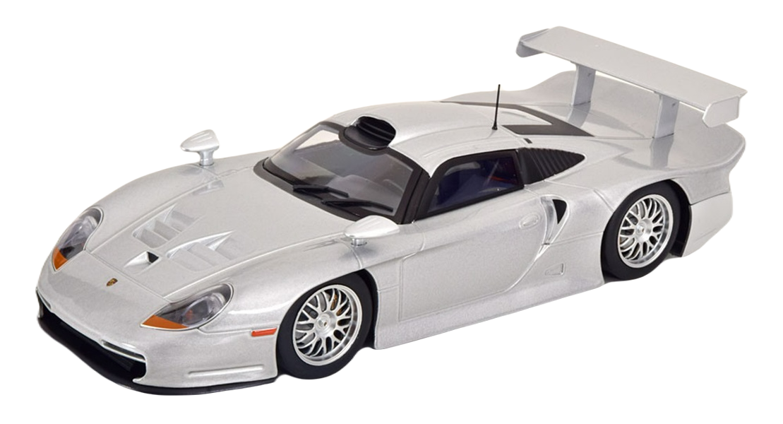 Модель коллекционная WERK83 Porsche 911 GT1 street version 1997 silver