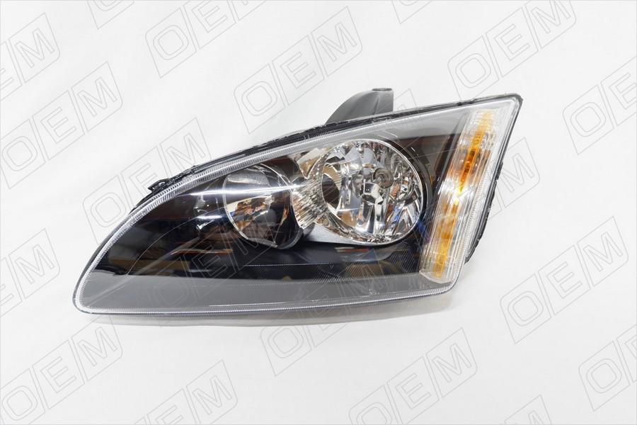 

Фара Левая Ford Focus 2 2004-2008, Галоген, Черная O.E.M. OEM0120FL