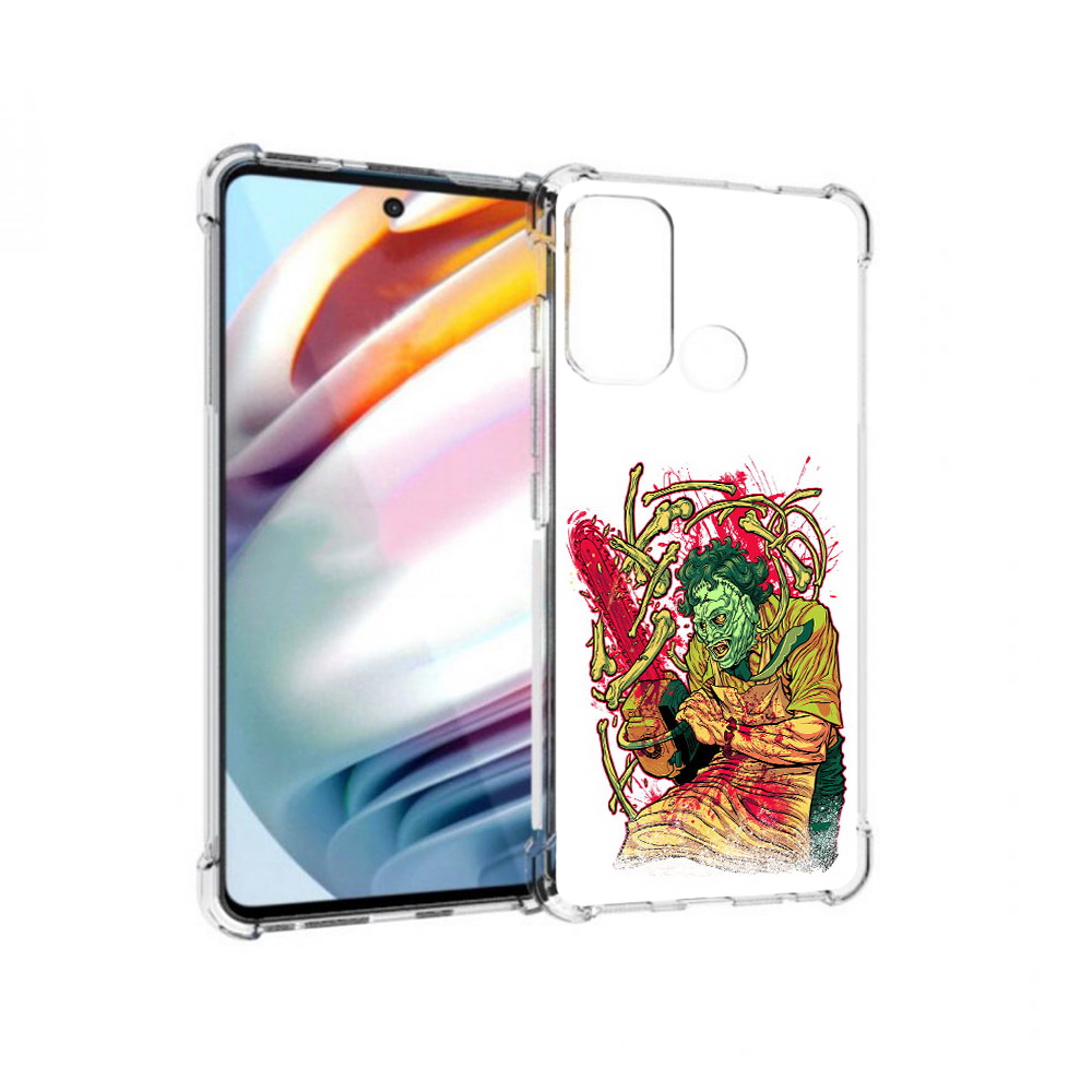 

Чехол MyPads Tocco для Motorola Moto G60 яркий мясник (PT227068.360.711), Прозрачный, Tocco