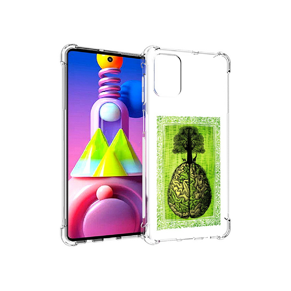 

Чехол MyPads Tocco для Samsung Galaxy M51 абстракция здоровый мозг (PT156838.490.211), Прозрачный, Tocco