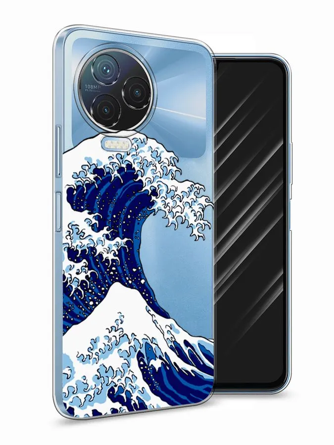 

Силиконовый чехол Awog "Волна в Канагаве" для Infinix Note 12 Pro 4G, Прозрачный, 3102250-4