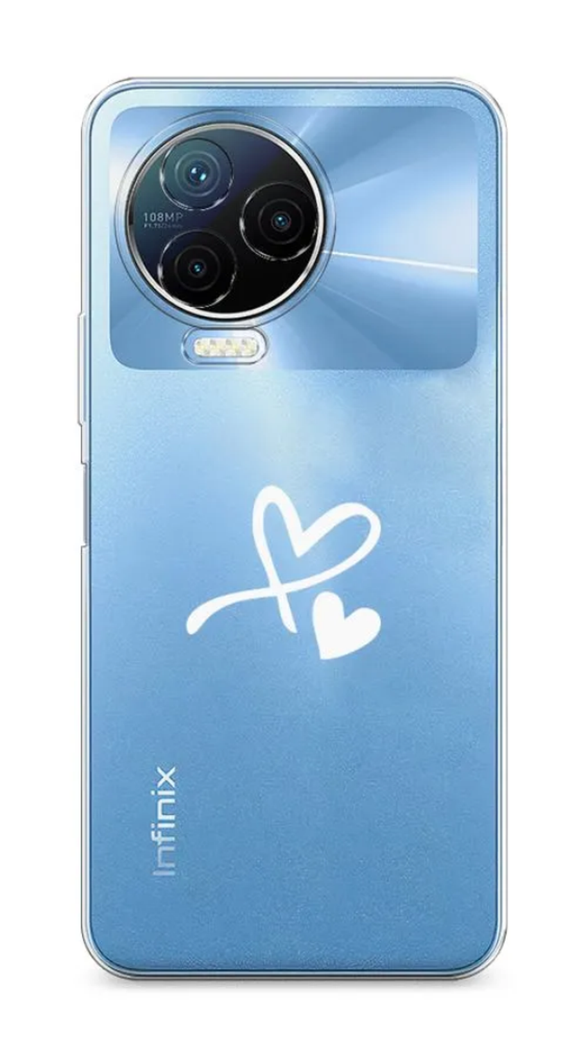 

Силиконовый чехол Awog "Сердечко минимализм" для Infinix Note 12 Pro 4G, Прозрачный, 3102250-6