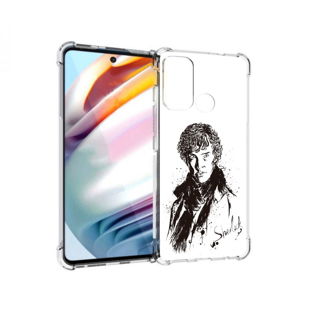 

Чехол MyPads Tocco для Motorola Moto G60 шерлок холмс портрет (PT227068.360.698), Прозрачный, Tocco