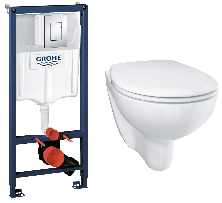 

Комплект инсталляции GROHE Bau Ceramic с унитазом (NW0114)