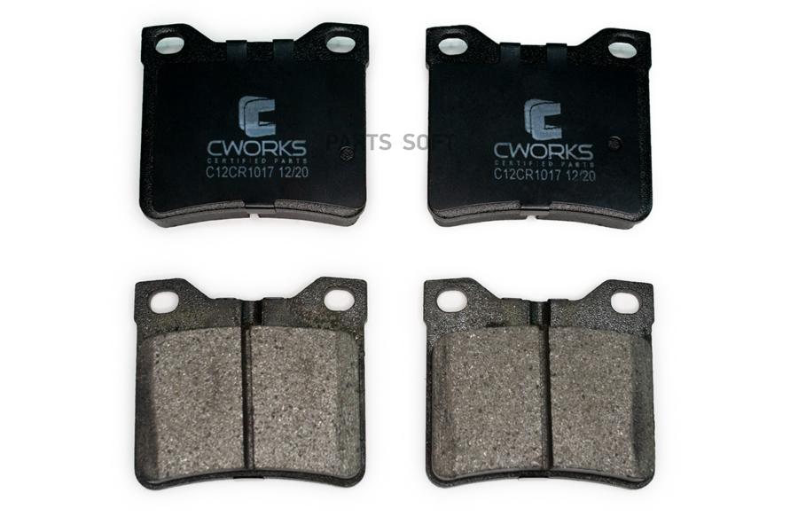 

Тормозные Колодки Задние (Low Metallic) Cworks C12cr1017 CWORKS C12CR1017