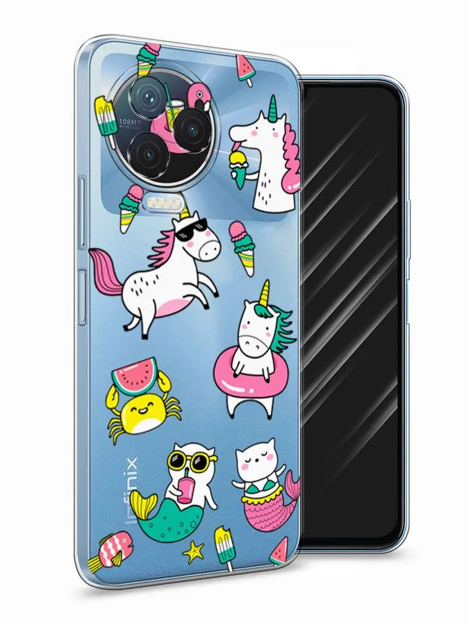 

Силиконовый чехол Awog "На отдыхе" для Infinix Note 12 Pro 4G, Разноцветный;прозрачный, 3102250-2