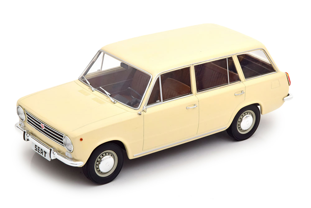 Модель коллекционная Seat 124 / волжский автомобиль 2102 жигули 1972 (сеат 124) кремовый