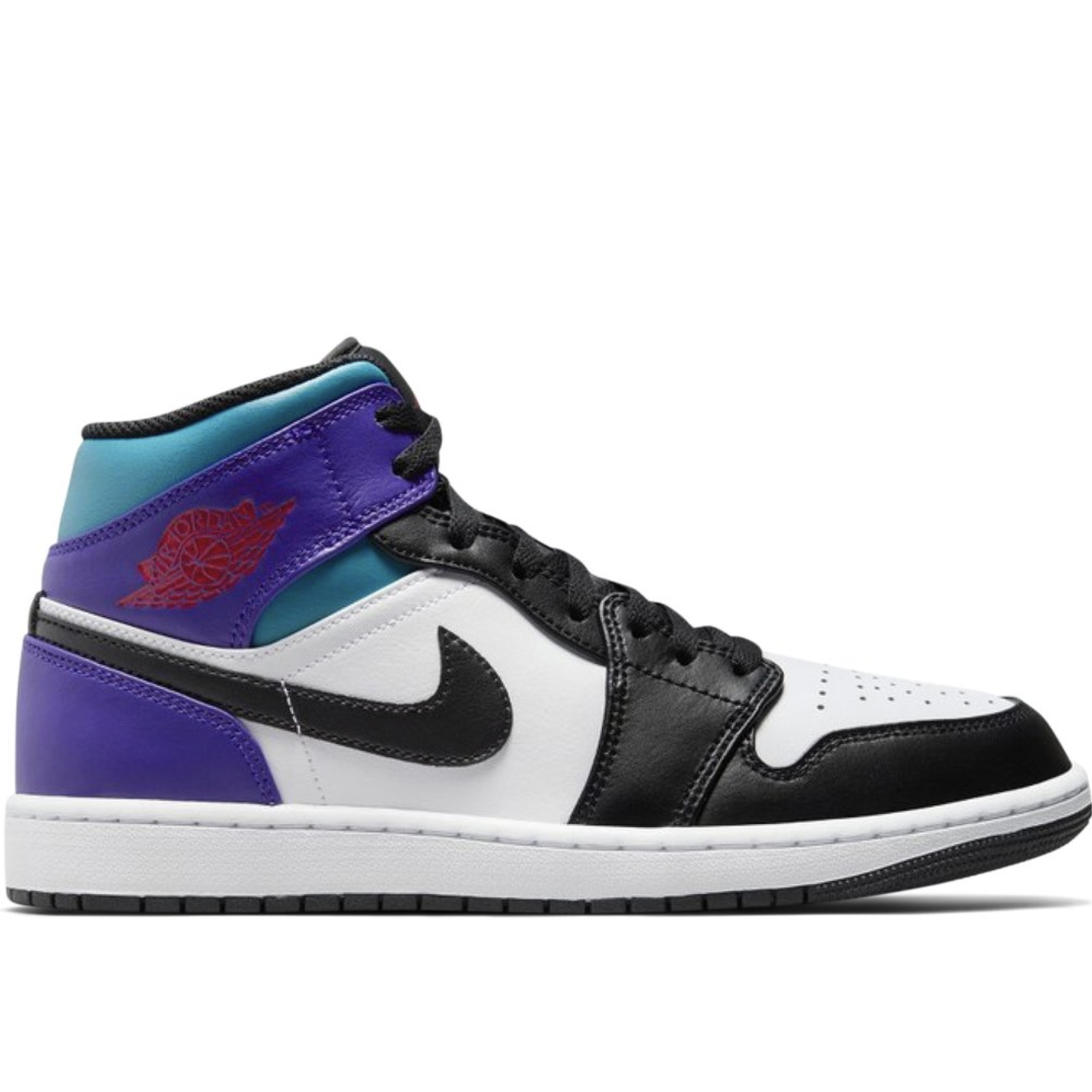 

Кеды унисекс Jordan 1 Mid фиолетовые 8.5 US, Фиолетовый, 1 Mid