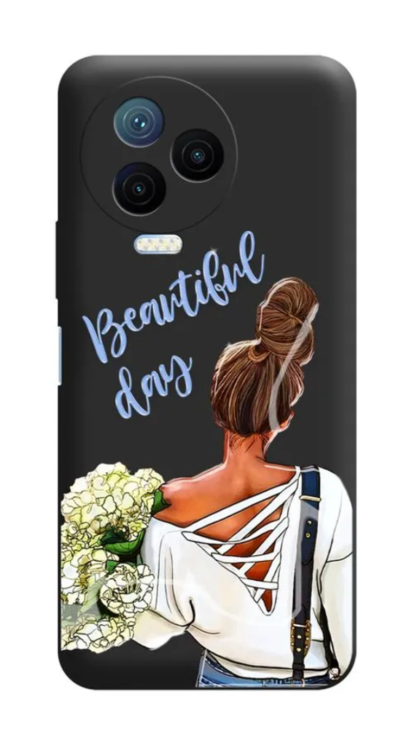 

Силиконовый чехол Awog "Beautiful day vector" для Infinix Note 12 Pro 4G, Черный, 3102250-6