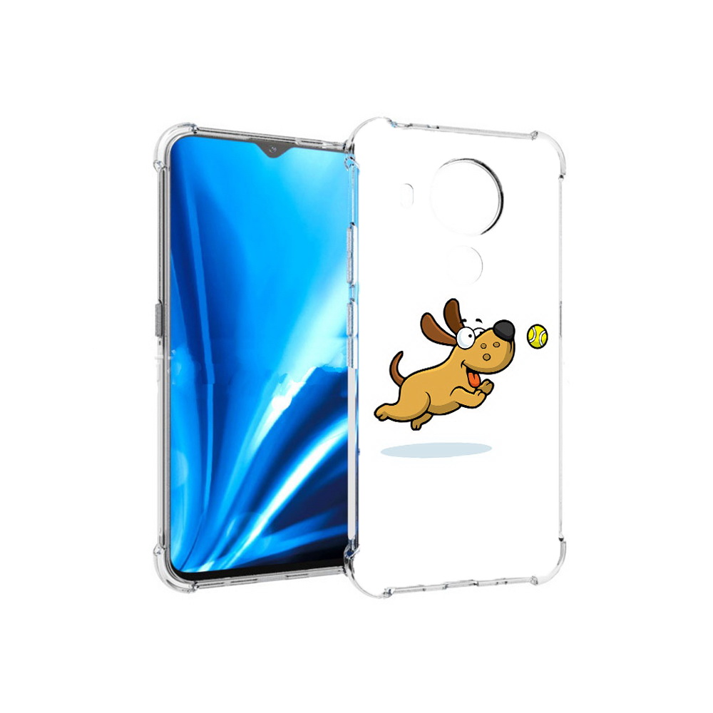 

Чехол MyPads Tocco для Nokia 5.4 пёсик (PT156621.100.563), Прозрачный, Tocco