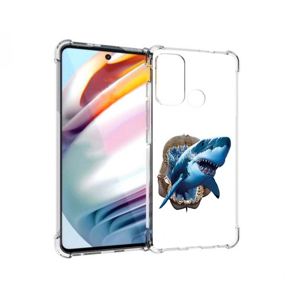 

Чехол MyPads Tocco для Motorola Moto G60 челюсти (PT227068.360.675), Прозрачный, Tocco