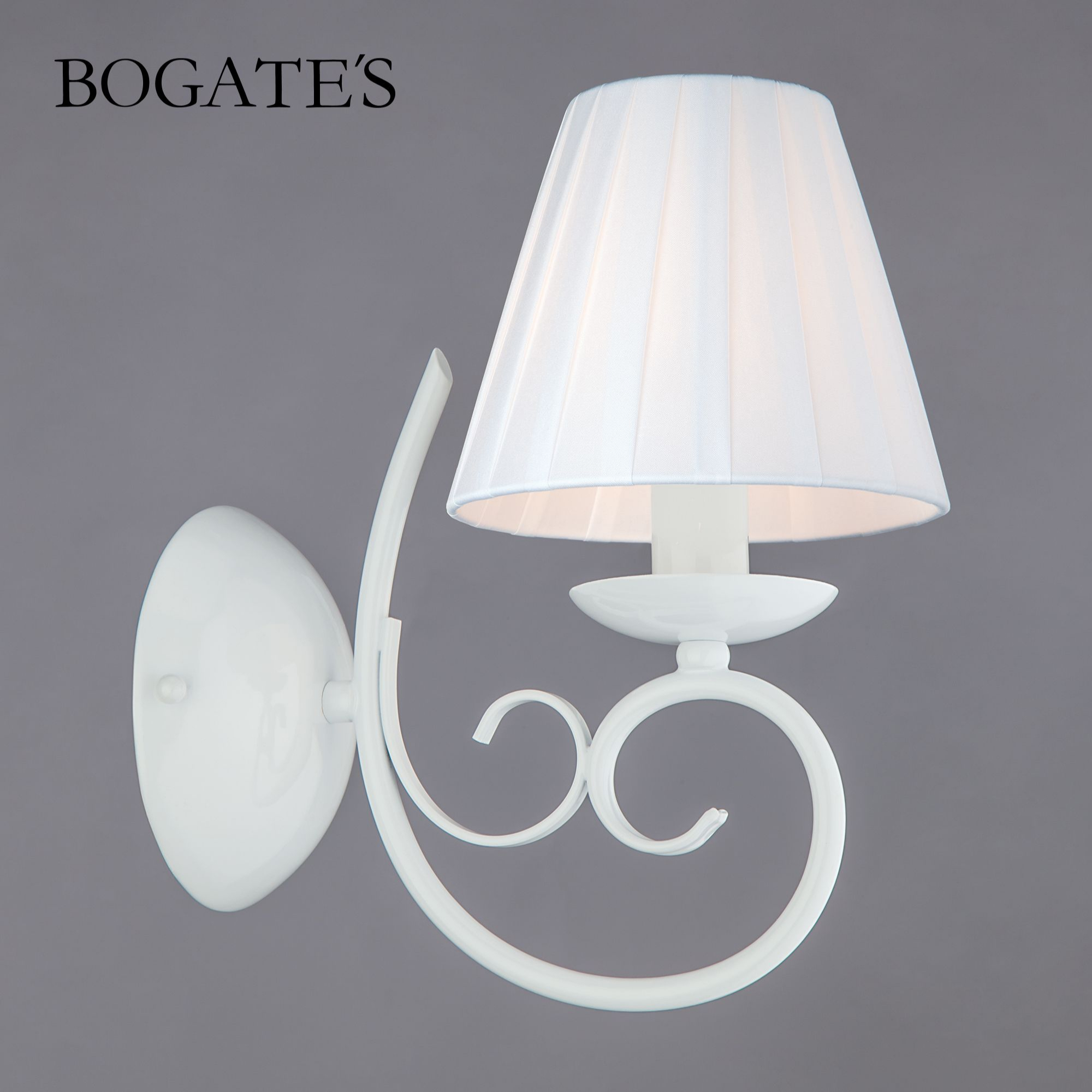 

Бра настенное с тканевым абажуром Bogate's Severina 280/1 Е14 белый