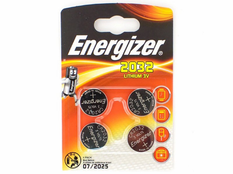 

Батарейка литиевая Energizer CR2032, DL2032 (Комплект - 4 шт.), CR2032, CR2032-40BL, CR2032-7C1, CR20321BL, DL2032