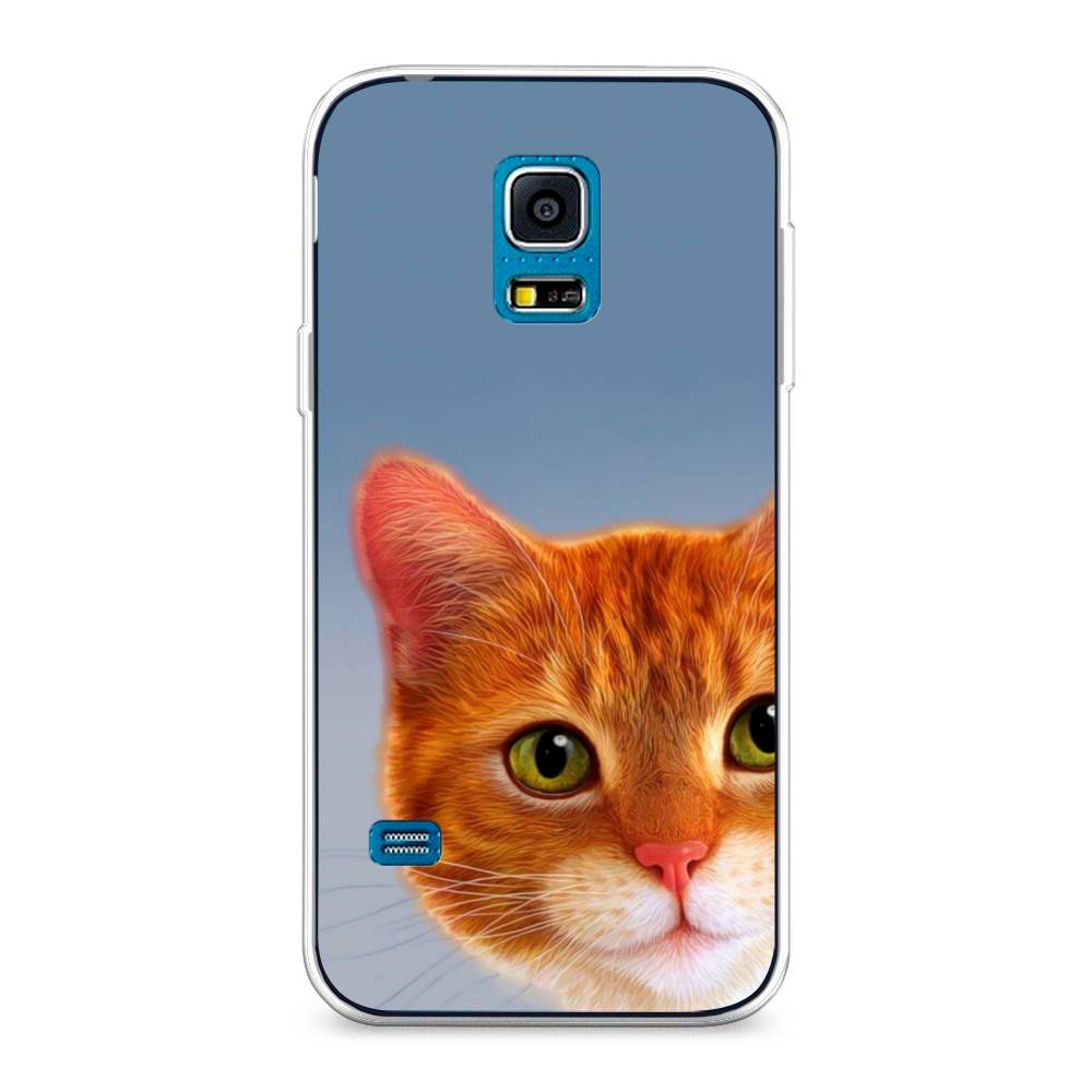 

Чехол на Samsung Galaxy S5 mini "Любопытный котик", Коричневый, 24250-1