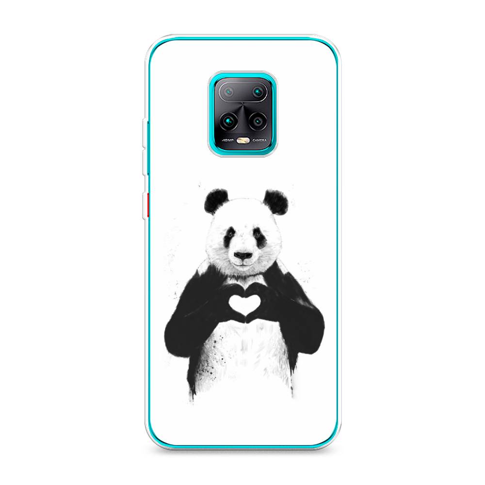 

Чехол Awog на Xiaomi Redmi 10X 5G/Pro 5G "Панда love", Разноцветный, 38750-10