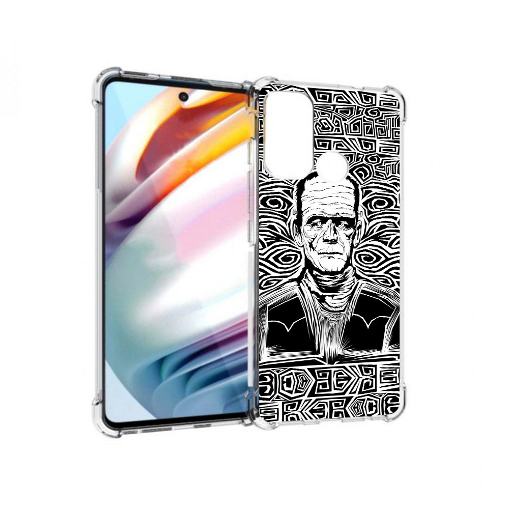 

Чехол MyPads Tocco для Motorola Moto G60 франкенштейн черно белый (PT227068.360.661), Прозрачный, Tocco