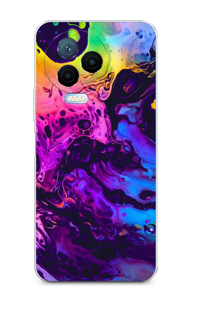 

Силиконовый чехол Awog "ACID fluid" для Infinix Note 12 Pro 4G, Разноцветный, 3102250-3