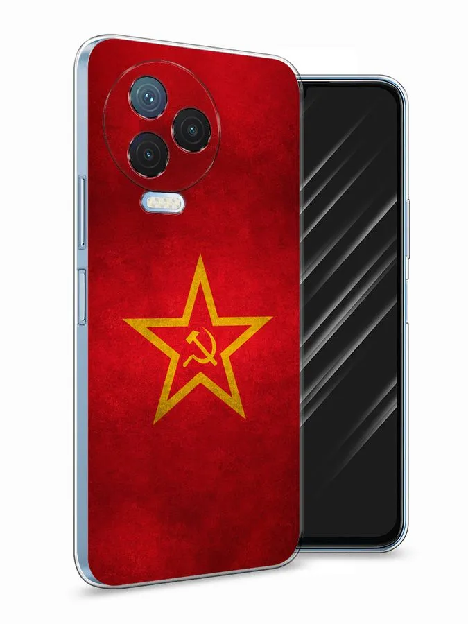 

Силиконовый чехол Awog "Красное знамя" для Infinix Note 12 Pro 4G, Красный, 3102250-10