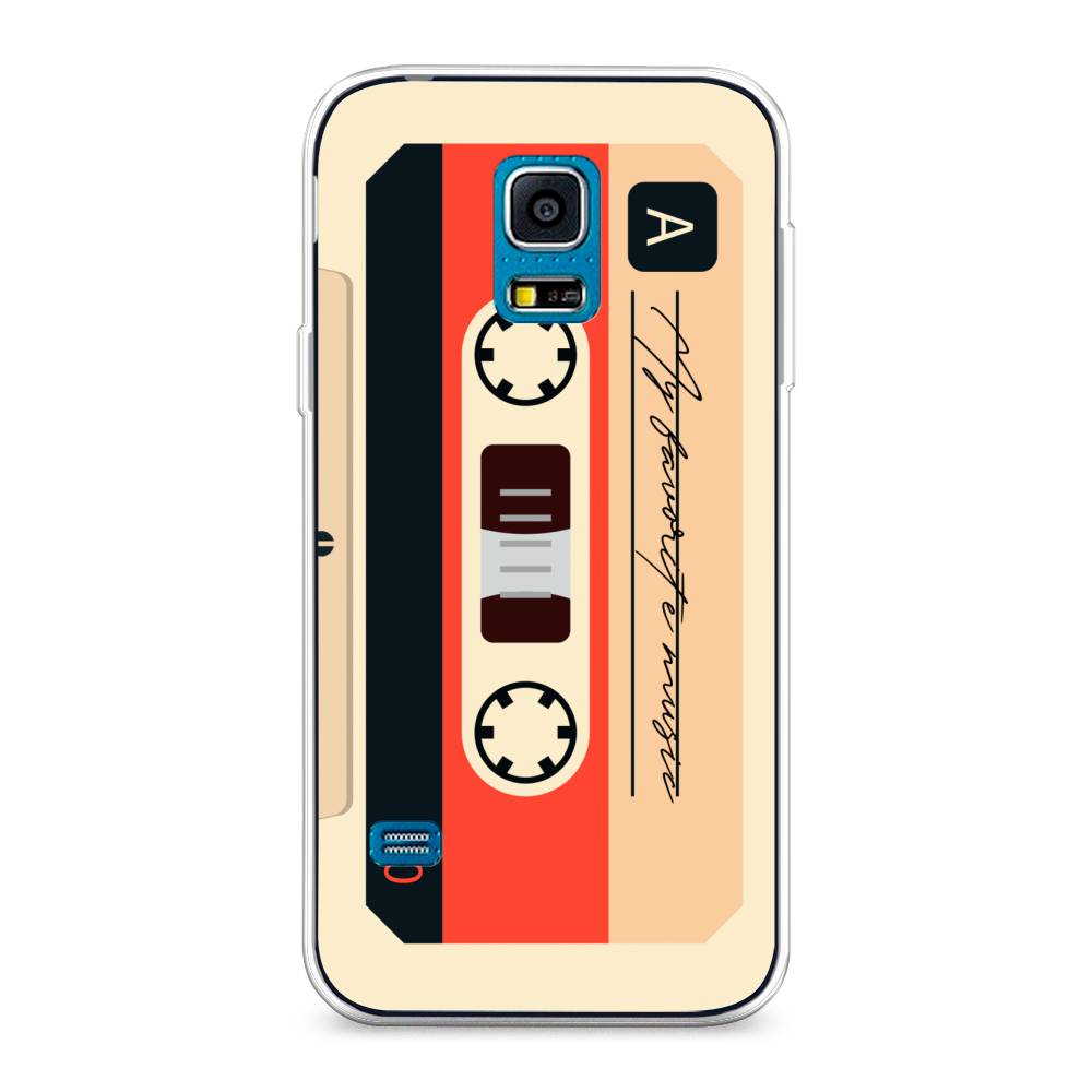 

Чехол на Samsung Galaxy S5 mini "Бежевая кассета", Черный;красный;бежевый, 24250-6