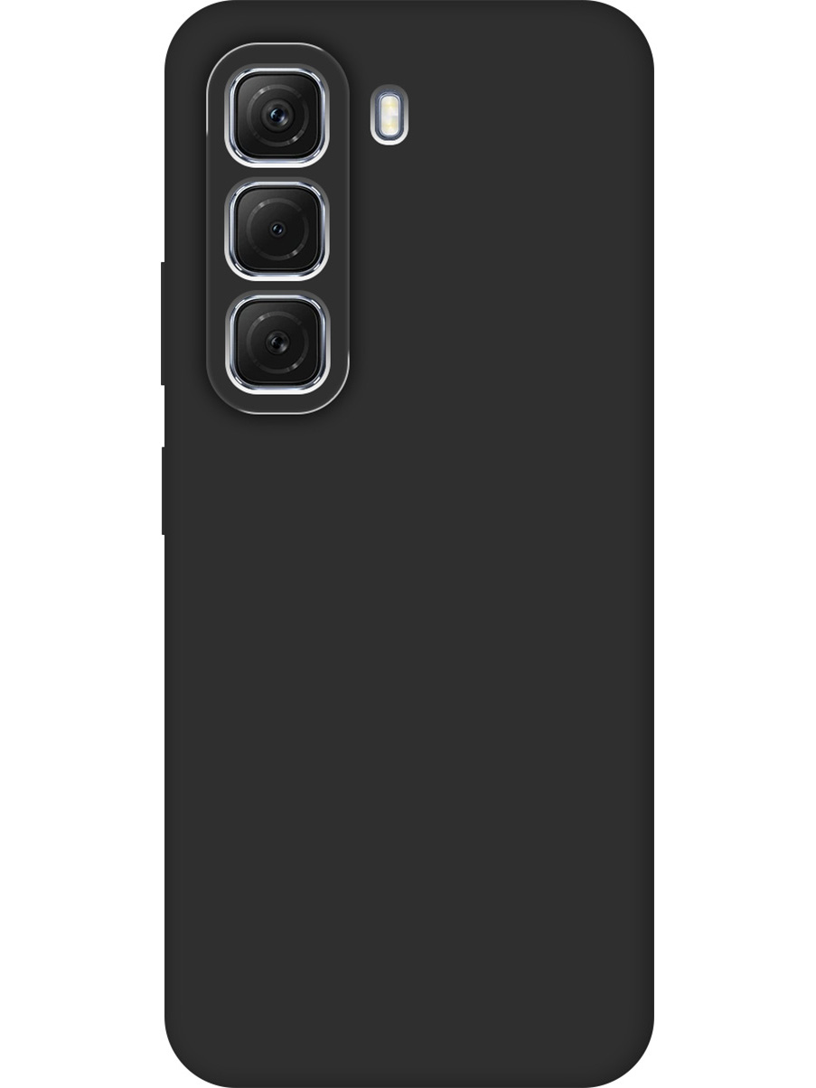 

Силиконовый чехол на Infinix Hot 50 4G матовый черный, 786718713