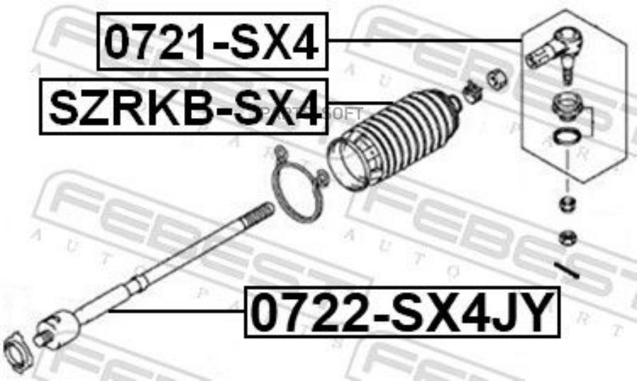 

Тяга Рулевая FEBEST 0722sx4jy