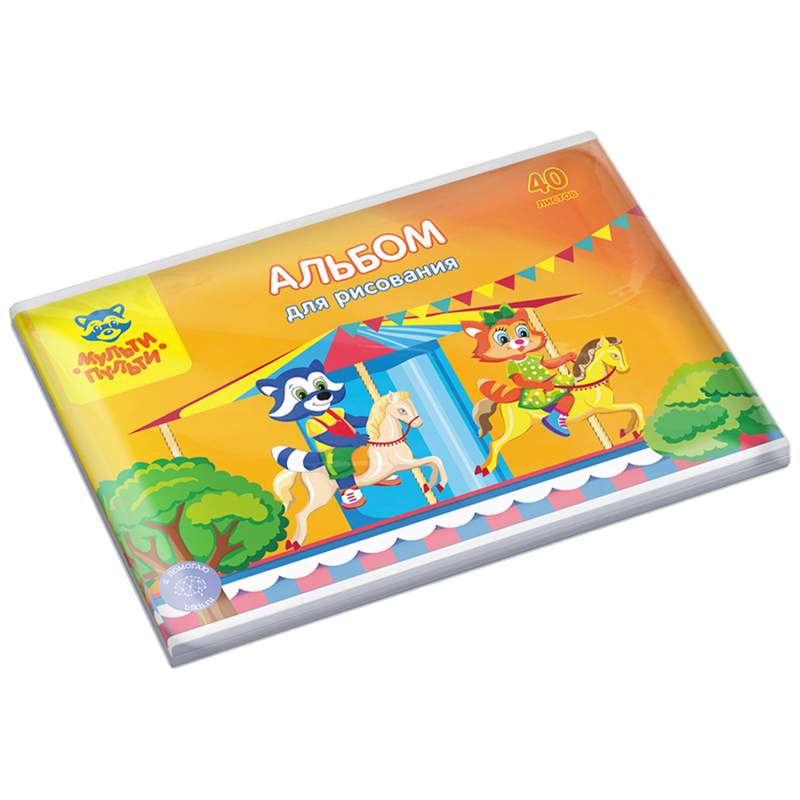 

Альбом для рисования Мульти-Пульти 335716, A4, 40 листов, 100 г/м2, 3 штуки