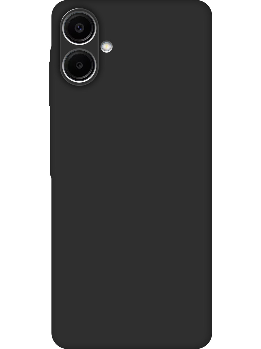 

Силиконовый чехол на Samsung Galaxy A06 матовый черный, 786717513