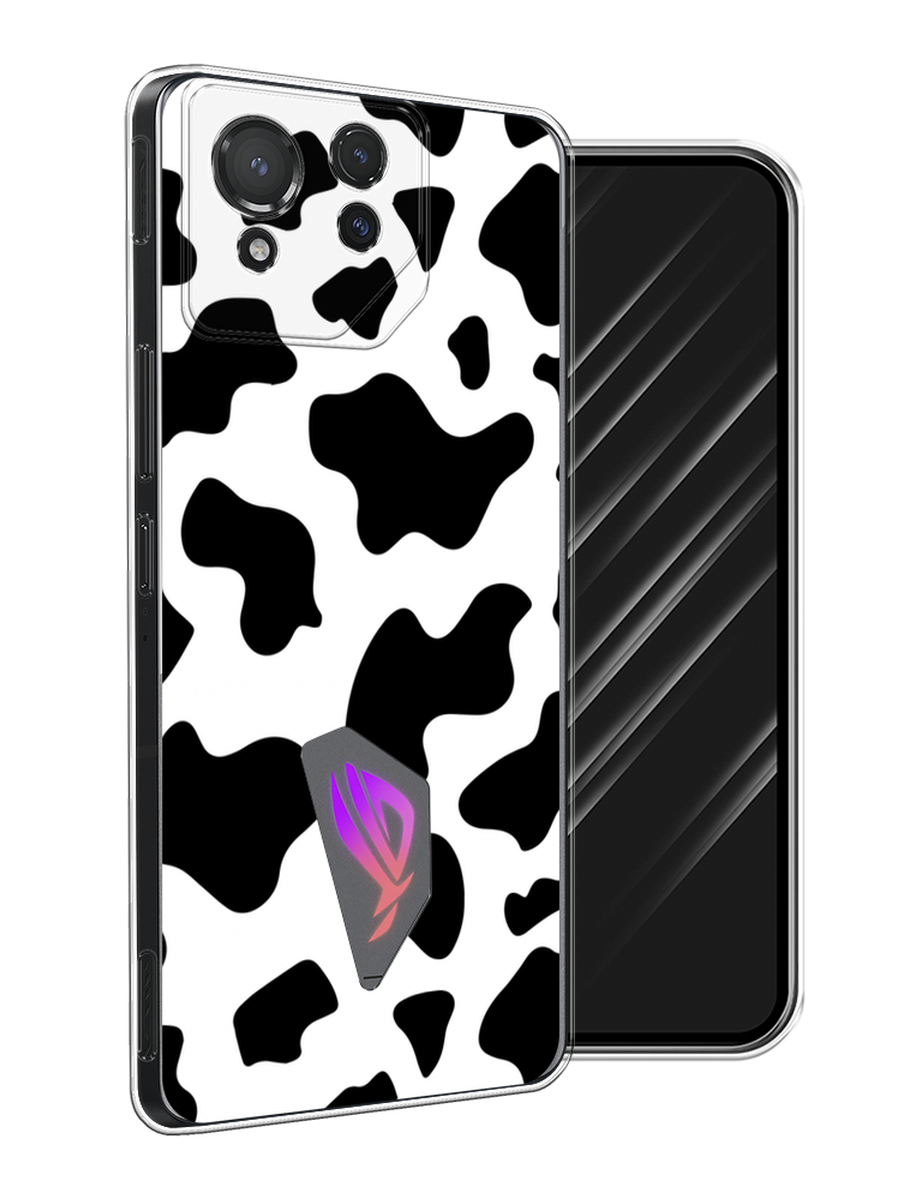 

Чехол Awog на Asus ROG Phone 8 "Пятна коровы", Белый;черный, 45150-1