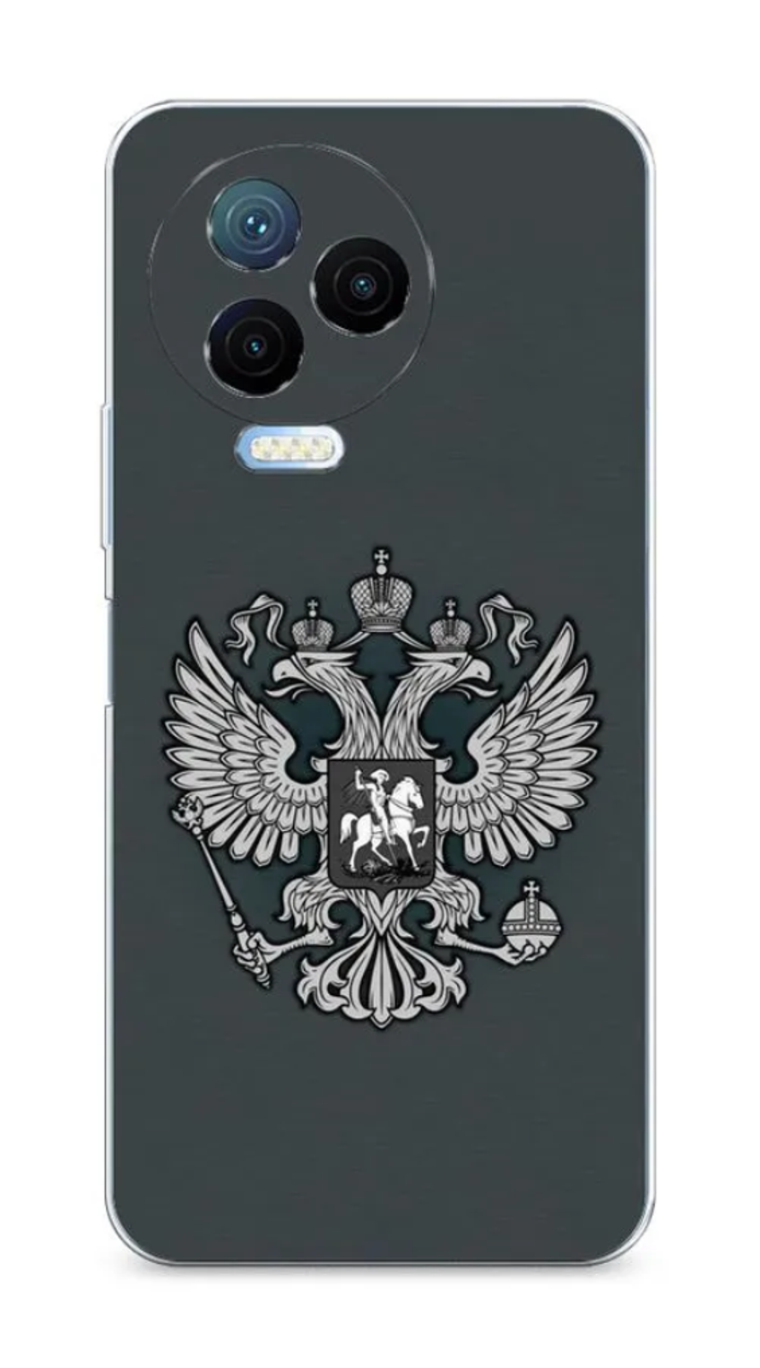 

Силиконовый чехол Awog "Герб России серый" для Infinix Note 12 Pro 4G, 3102250-5